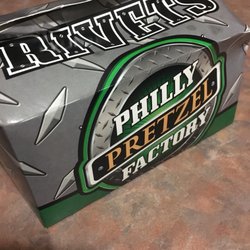 Philly Pretzel Factory - Rivet Box, (small) when I got this the box wasn't closed because it was filled to the tippy too!