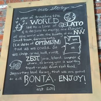 Bonta Gelato - Their story - Gelato Near Me - Bend, Oregon