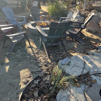 BarrelHouse Brewing Co - Fire pit area next to waterfall - Breweries Near Me - Paso Robles, California
