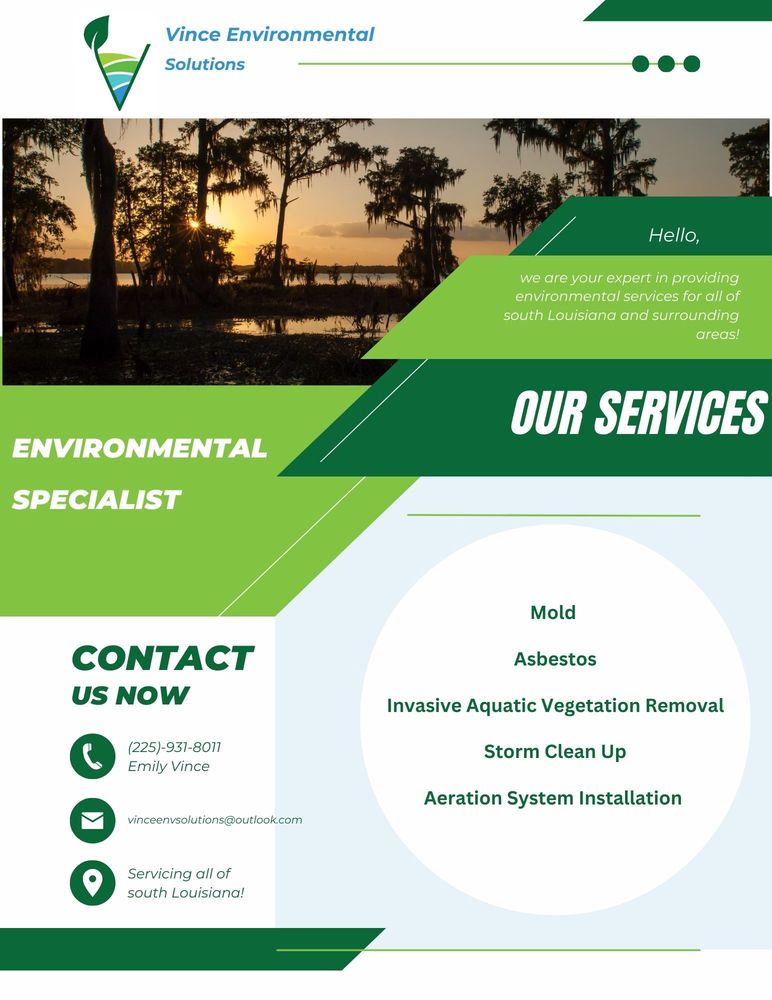 Vince Environmental - mold inspector in Baton Rouge, LA