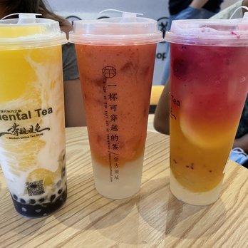 Modern China Tea Shop: Oriental Tea - 3. Mango Coconut Boba Smoothie,14. Lychee Strawberry Kanten Tea, 15. Pear Dragon Fruit Kanten Tea - Coffee & Tea Near Me - Chicago, Illinois Modern China Tea Shop: Oriental Tea - 3. Mango Coconut Boba Smoothie,14. Lychee Strawberry Kanten Tea, 15. Pear Dragon Fruit Kanten Tea - Coffee & Tea Near Me - Chicago, Illinois