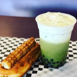 Date's Donuts - Green tea boba and churro donut!