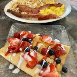 Mixed Berry Crepes