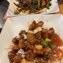 Asian star Restaurant - Kung pao beef and sweet &sour pork