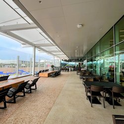 San Diego International Airport - SAN - Outdoor patio by the food court