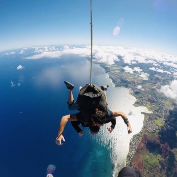 Pacific Skydiving Honolulu - Free fall view - Skydiving Near Me - Waialua, Hawaii