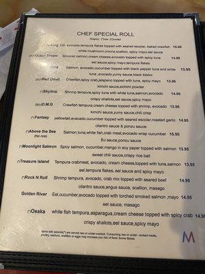 Menu photo 4 Misusushi Georgetown, TX