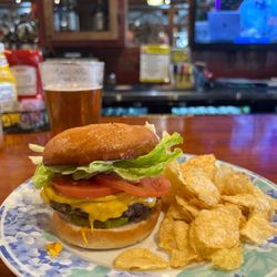 Not Justa Café - California burger with cheese