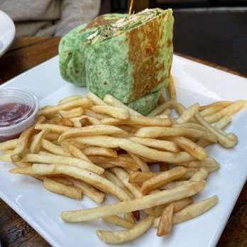 Biergarten at Old World - Josef's wrap - German Near Me - Huntington Beach, California