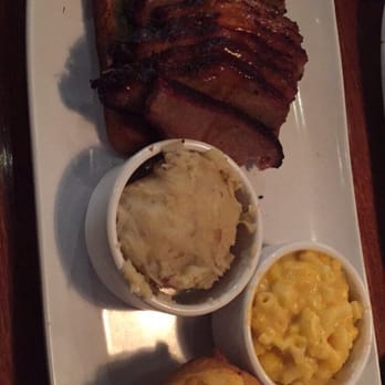Famous Dave's Bar-B-Que - Beef Brisket, mashed potatoes, Mac n cheese and their homemade cornbread. - American Near Me - El Paso, Texas Famous Dave's Bar-B-Que - Beef Brisket, mashed potatoes, Mac n cheese and their homemade cornbread. - American Near Me - El Paso, Texas