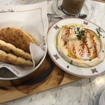 Cafe Landwer - Hummus bowl w/ pita - Breakfast & Brunch Near Me - Boston, Massachusetts Cafe Landwer - Hummus bowl w/ pita - Breakfast & Brunch Near Me - Boston, Massachusetts