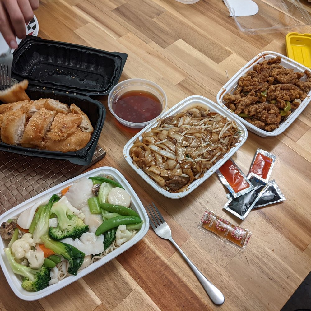 a table full of food