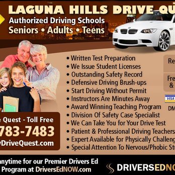Drive Quest - Laguna Hills driving school - Driving Schools Near Me - Lake Forest, California Drive Quest - Laguna Hills driving school - Driving Schools Near Me - Lake Forest, California