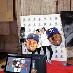 The Looking Glass Photo Booths - A red carpet shoot for the Kansas City Royal's 2017 home opener "First Pitch Party", held at Union Station.