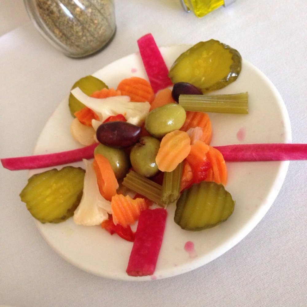 Cleopatra - Pickled vegetables and olives that come complimentary - Mediterranean Near Me - Harvey, Louisiana Cleopatra - Pickled vegetables and olives that come complimentary - Mediterranean Near Me - Harvey, Louisiana