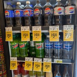 Vons - Water is the same price as Pepsi. $2.50