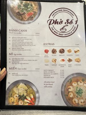 Menu photo 4 Pho So 1 Van Nuys, CA
