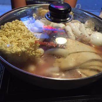 Sol's On the Square - Ddeok bokki hot pot right when it came out and needed time to cook - Korean Near Me - Madison, Wisconsin