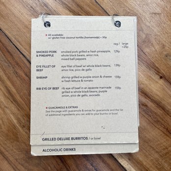 Burrito Amor - Menu - Bars Near Me - Tulum, ROO Burrito Amor - Menu - Bars Near Me - Tulum, ROO