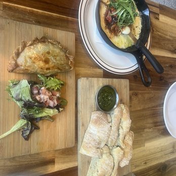 Del Sur Artisan Eats - Beef empanada, bread service and Provoleta - Steakhouses Near Me - Saint Simons Island, Georgia