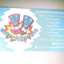 Hey Hey Entertainment - Business cards front