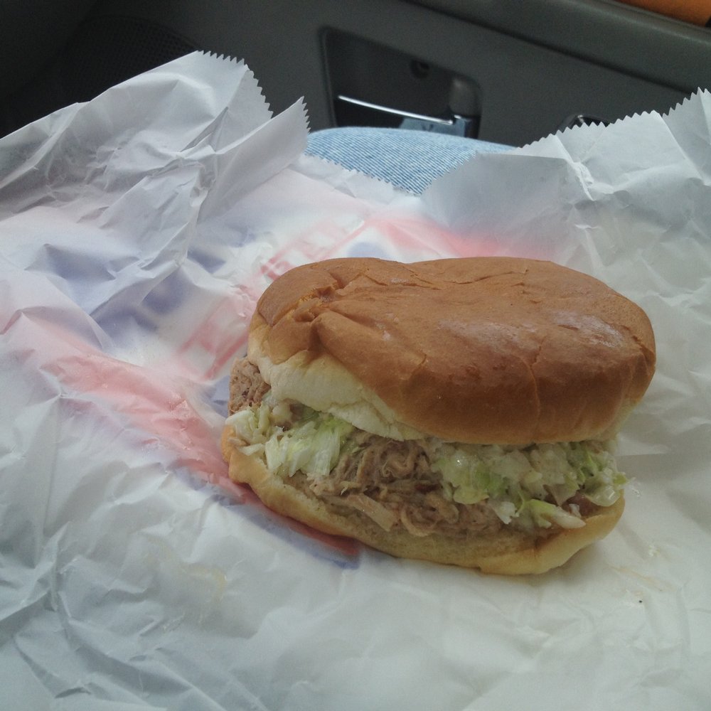 Briggs Bar-B-Que - An excellent Eastern NC style BBQ Sandwich - and big too. - Barbeque Near Me - Yanceyville, North Carolina