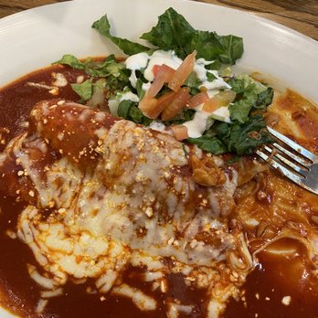 Las Tapatias - 1 enchilada chicken covered heavily. - Mexican Near Me - Chico, California Las Tapatias - 1 enchilada chicken covered heavily. - Mexican Near Me - Chico, California