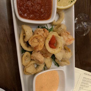 Cucina Moderna - Shrimp AND calamari. Their dipping sauce is to die for! - Italian Near Me - Boynton Beach, Florida Cucina Moderna - Shrimp AND calamari. Their dipping sauce is to die for! - Italian Near Me - Boynton Beach, Florida