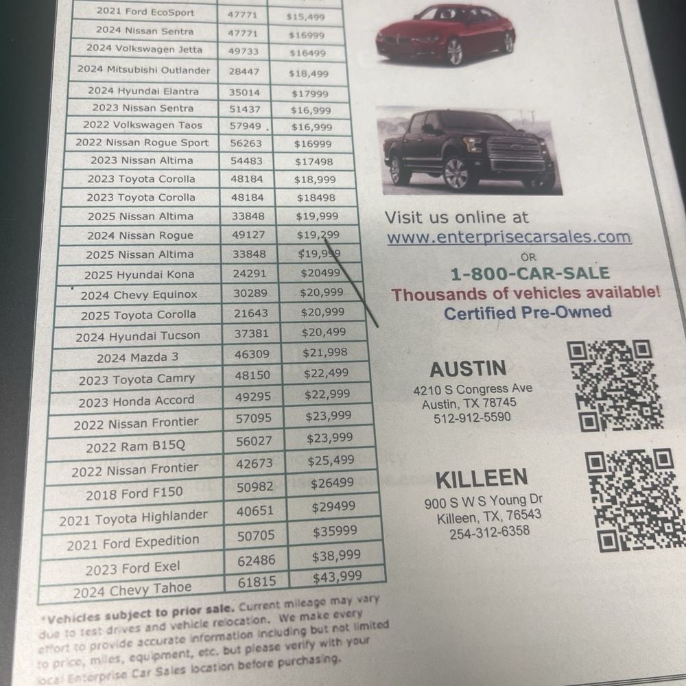 Enterprise Rent-A-Car - Car Rental Near Me - Round Rock, Texas Enterprise Rent-A-Car - Car Rental Near Me - Round Rock, Texas