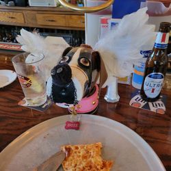 Pulaski Street Grille - Brees was here having thin crust Pizza