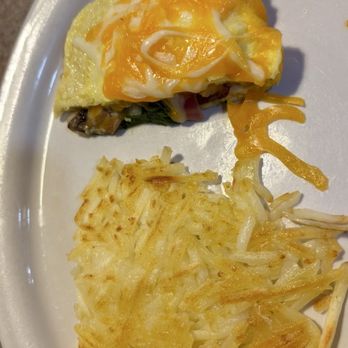The Villager Coffee Shop - 1/2veggie omelet since we split with hashbrown - Coffee & Tea Near Me - Blue Jay, California
