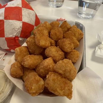 Softies Burger - Tots ($5): Crispy and light, seasoned with a Lawry's-esque seasoning salt. Yum. - Burgers Near Me - Los Angeles, California Softies Burger - Tots ($5): Crispy and light, seasoned with a Lawry's-esque seasoning salt. Yum. - Burgers Near Me - Los Angeles, California
