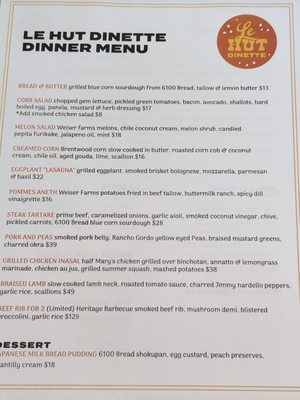 Menu photo 7 Le Hut Dinette Santa Ana, CA