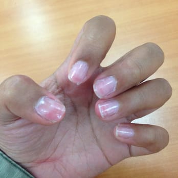 Perfect Nails & Spa - Hella embarassed to show this but c'mon atleast TRY to clean them up shii - Nail Salons Near Me - San Leandro, California