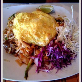 NG Cafe - Pad thai w/ flat noodles & egg omelette - Thai Near Me - Austin, Texas NG Cafe - Pad thai w/ flat noodles & egg omelette - Thai Near Me - Austin, Texas