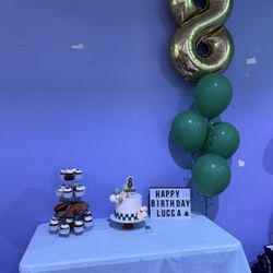 Get Air Trampoline Park - Birthday table set up.