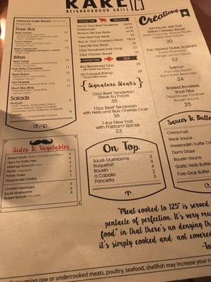 Menu photo 8 Rare 125 San Juan, PR Menu photo 8 Rare 125 San Juan, PR