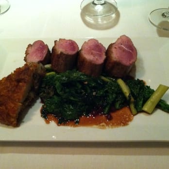 North Fork Table & Inn - Duck breast. Confit leg in potato. Broccoli rabe. - New American Near Me - Southold, New York North Fork Table & Inn - Duck breast. Confit leg in potato. Broccoli rabe. - New American Near Me - Southold, New York
