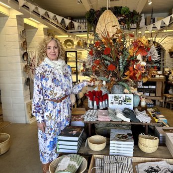 DIANI Living - Cynthia and her autumn centerpiece - Home Decor Near Me - Santa Barbara, California