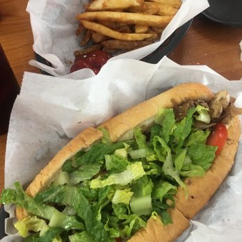 The Cheesesteak Grill - Cheese steak hoagie with white cheese, lettuce, tomato, mayo add mushroom. - Cheesesteaks Near Me - Oceanside, California The Cheesesteak Grill - Cheese steak hoagie with white cheese, lettuce, tomato, mayo add mushroom. - Cheesesteaks Near Me - Oceanside, California