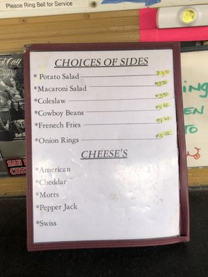 Menu photo 8 Mountain Springs Saloon Las Vegas, NV