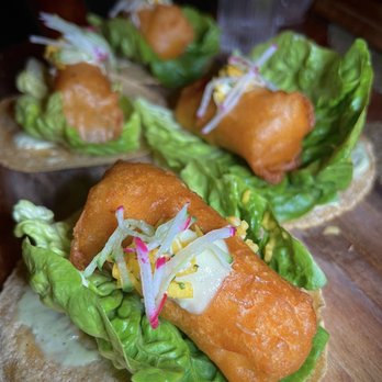 Toca Madera Las Vegas - Sea bass tacos ~ 4 per order. - Steakhouses Near Me - Las Vegas, Nevada Toca Madera Las Vegas - Sea bass tacos ~ 4 per order. - Steakhouses Near Me - Las Vegas, Nevada