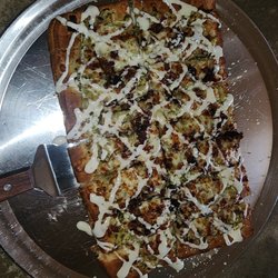 The Bunk at Double R Ranch - You got to try this. This is cheese bread with ground up pickle and bacon with ranch dressing Don't think about it try it it's addicting