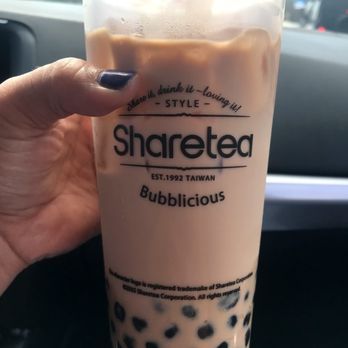 Sharetea - Classic Black Milk Tea with Boba - Coffee & Tea Near Me - Fullerton, California