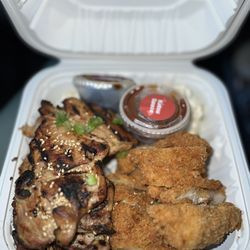 Ono Hawaiian Plates - Chicken BBQ and chicken katsu