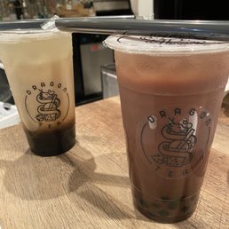 Brown sugar and chocolate milk teas Brown sugar and chocolate milk teas
