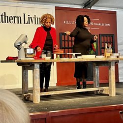 Charleston Visitor Center & Bus Shed - Cooking demo by Valery Lomas