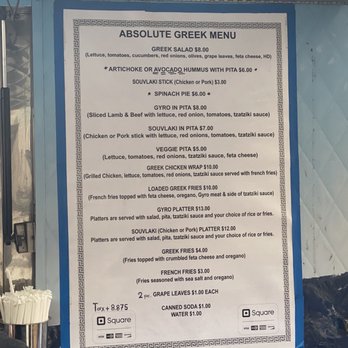 Absolute Greek - Menu - Food Trucks Near Me - New York, New York Absolute Greek - Menu - Food Trucks Near Me - New York, New York