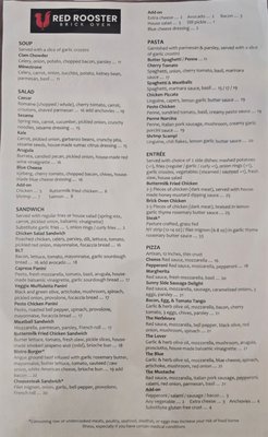 Menu photo 1 Red Rooster Brick Oven San Rafael, CA