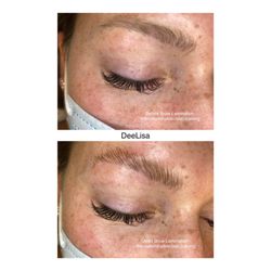 Palm Beach Wax Studio - Before and After Brow Lamination